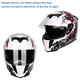 thumbnail image 5 of Accessary Casco de seguridad integral para motocicleta con lentes dobles Patrón de payaso blanco M ANGGREK  Otros, 5 of 8