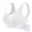 White, variant on COMVALUE Anti-Sagging Sports Bras for Women Seamless Wirefree Plus Size High Support Yoga Bra (White, S)