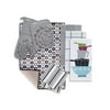 Kitchen Linens Basics Set, Eight Pack, Gray