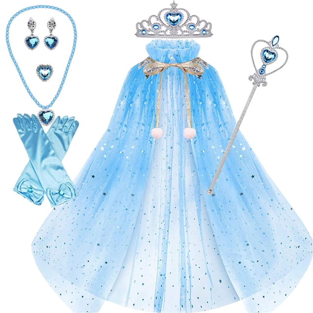 Txlixc Capa de princesa, collar de varita de la Corona de la chica Txlixc moda