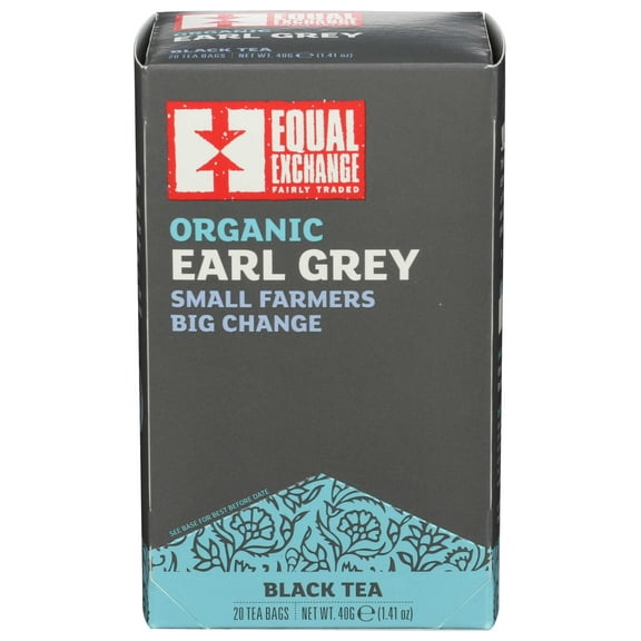 Equal Exchange Organic Earl Grey Tea - 20 bags per pack -- 6 packs per case.