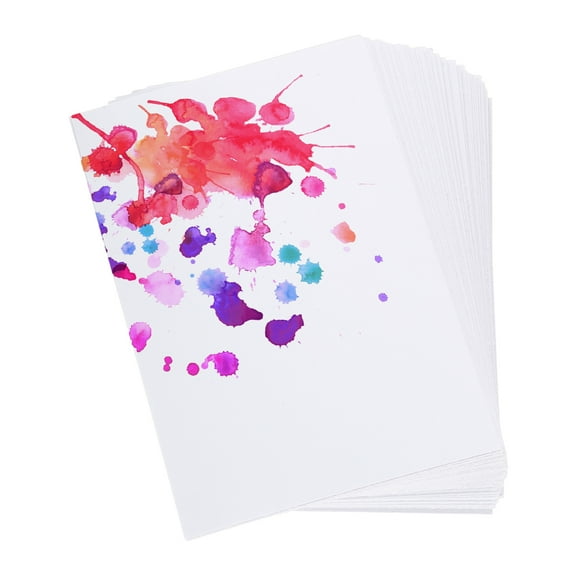 Uxcell Watercolor Paper Bulk, Water Color Cotton Paint Paper Cold Press 92lb/250 GSM for Art Painting Artists Drawing Supplies 4"x6"