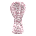 thumbnail image 2 of Yuyamidu Pink Cow Print Golf Club Head Covers PU Leather Golf Head Covers Driver Covers Cute Golf Headcover Fariway Wood Headcover Hybrid Covers, 2 of 7
