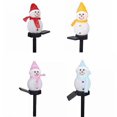 thumbnail image 2 of LED Solar Outdoor Light Christmas Snowman Inserted In The Ground Decoration Landscape Lawn Light Waterproof Garden Decoration, Pink, 2 of 5