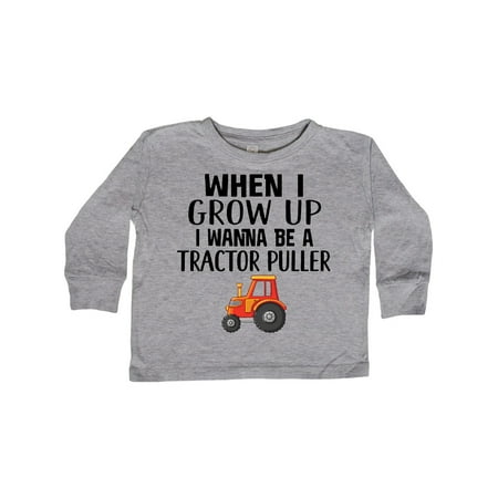 

Inktastic Power Pulling Future Tractor Puller Gift Toddler Boy or Toddler Girl Long Sleeve T-Shirt