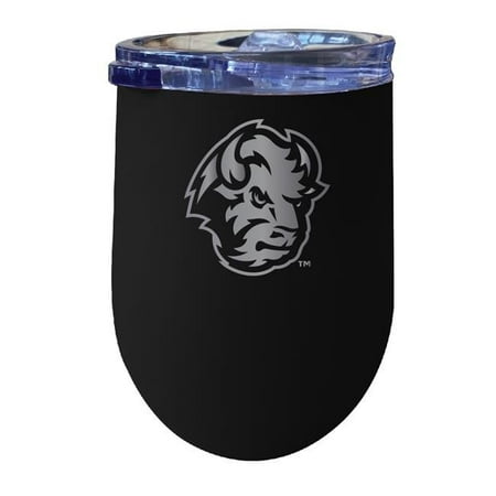 

R & R Imports ITWE-C-NDS20B North Dakota State Bison 12 oz Insulated Wine Stainless Steel Tumbler Black