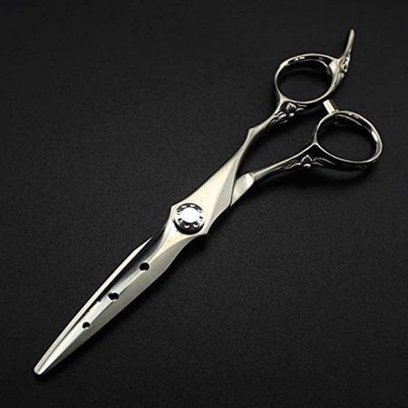 CNV Upscale Haircutting Scissor Kit for Barbers and Home Use, 6" Professional Texturizing Thinning Shears with Adjustable Tension Screw, Durable Stainless Steel Grooming Tools for Men and Women