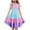 Blue, variant on Kiviey Sundress for Girls Short Sleeve Ruffle Pockets Crew Neck Print Dress Size 6-7
