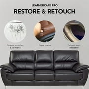 SEISSO 4-Pack Leather and Suede Repair Creams, 1.59 oz, Black, Brown, White, Waterproof