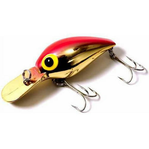 Brad's L'il Wigglers Crank Bait, Gold/Fluorescent Red Back
