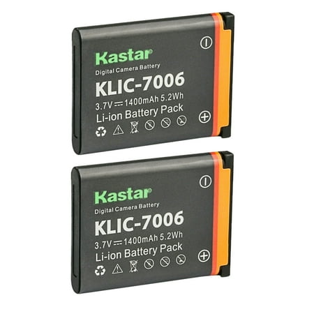 Kastar K7006 Battery 2-Pack Replacement for Kodak Easyshare M883 Easyshare M5350 Easyshare M5370 Easyshare Mini Easyshare Mini M200 Easyshare Touch Easyshare Touch M577 Easyshare MD30 Camera