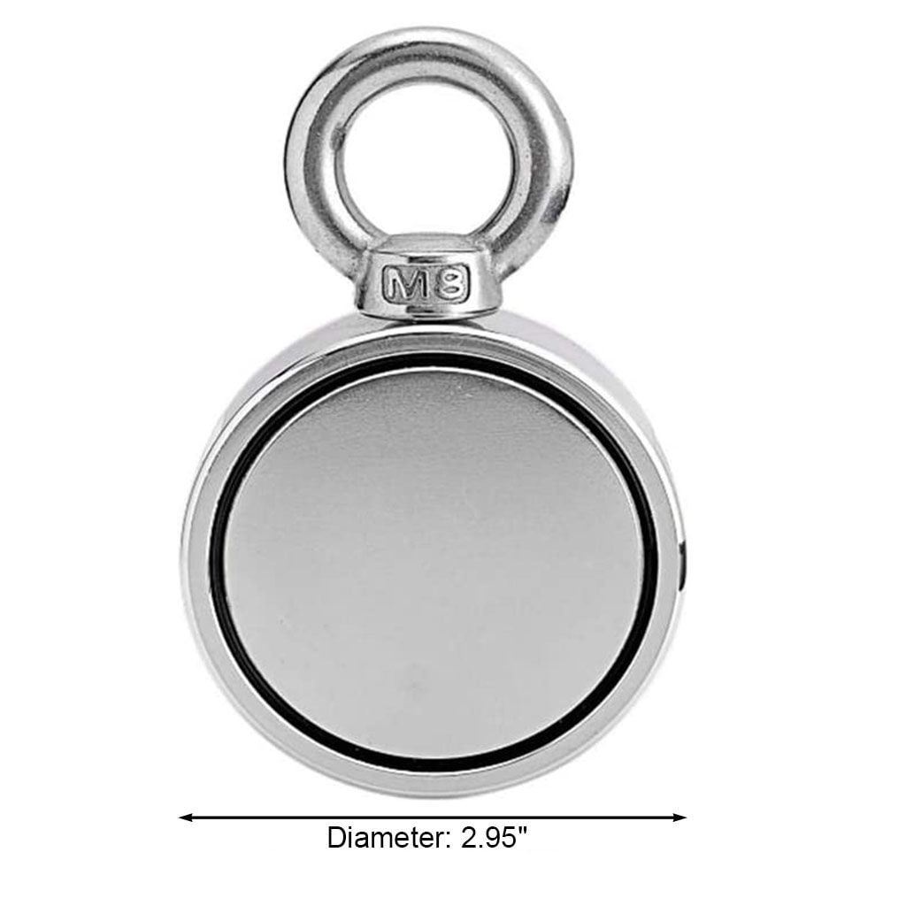 Gustave 1300L Neodymium Steel 1300 lbs Max Weight, Double-Sided Lifting Magnet