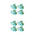 thumbnail image 2 of yingyy 1/2/3 4X Artificial Flower Faux Plant Home Decal Workmanship Multipurpose Long-lasting Exquisite Fake Flowers Wedding Decor Blue 2PCS, 2 of 6