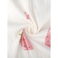 thumbnail image 5 of INSPIRE CHIC Womens Pajama Sets Ruffle Trim Cute Built-in Shelf Bra Button Down Tops with Shorts Sleepwear Lounge Sets M Light Pink, 5 of 6