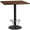 Walnut, variant on Flash Furniture 42'' Square Mahogany Laminate Table Top with 24'' Round Bar Height Table Base and Foot Ring