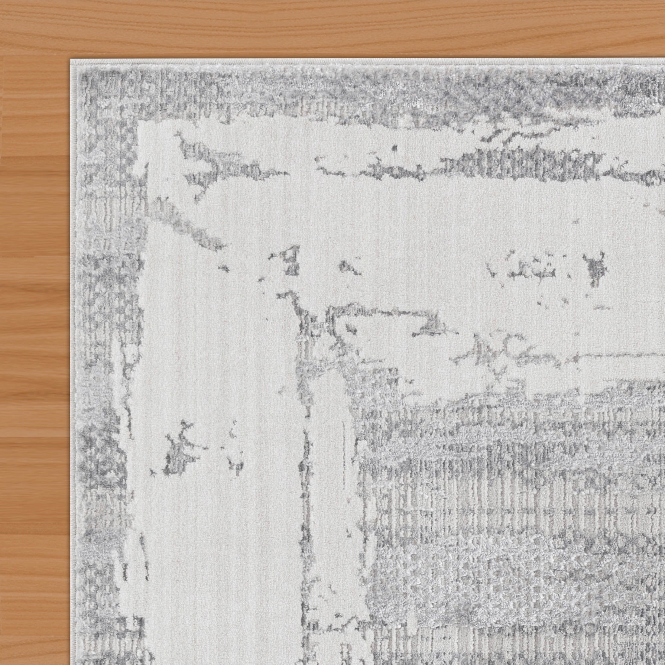 CHI Beaufort Border Grey 7'10" x 10' Area Rug