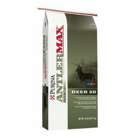 Purina 3004209-206 AntlerMax Deer Game Feed 20 50 Pounds with Climate Guard