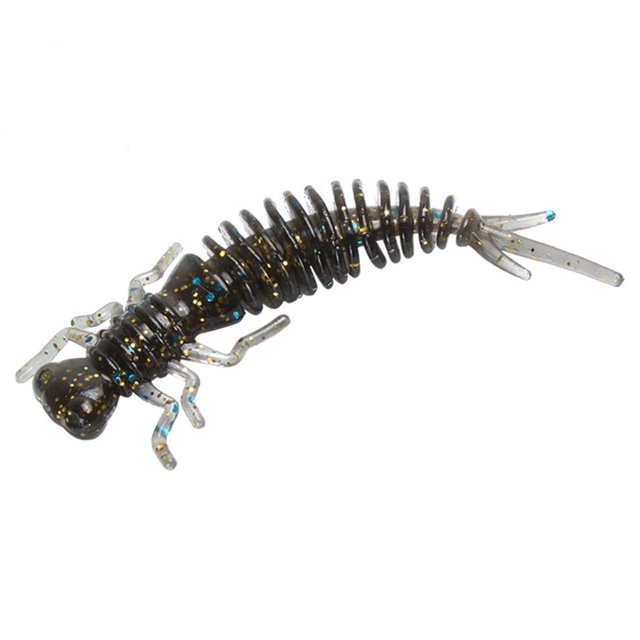 Sonducket 10 Uds Larva señuelos blandos 55mm 75mm 100mm señuelos artificiales gusano de pesca lubina de silicona Minnow Swimbait Jigging cebos de Pescar F 100MM Sonducket OD000528-42