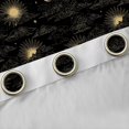 thumbnail image 4 of Manfei Bohemian Galaxy Sun Black Out Curtains for Teen, Hippie Tribal Moon Curtains Pack of 2 (42x63 Each), Black Gold Bedroom Curtains, Window Curtains Bedroom Decor, 4 of 6