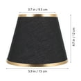 thumbnail image 2 of Pungan lamp cover Black Fabric Lampshade for Table Lamp - Chandelier/Wall Lamp Replacement Cover,5.91"X4.92"X3.74", 2 of 10