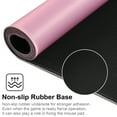 thumbnail image 3 of Cmhoo Gaming Mouse Pad with Stitched Edges,[27.5X11.8IN] Non-Slip Rubber Base,Waterproof Computer Desk Mat for PC,Mac, Laptop-Thick Durable Surface for Office,Home,Work-70x30 PinkW, 3 of 5