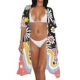 thumbnail image 3 of HELLHERO High Quality Fabrics Bathing Suit Cover Up for Hawaii Vacation Quick Dry Casual Daisy Wave, 3 of 6