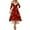 Wine, variant on Daznico Christmas Decorations,Elegant Women's Casual Dress for Holiday Party and Festive Dinner with Flowy Comfortable Style Suitable for Evening Gala Celebration and Events