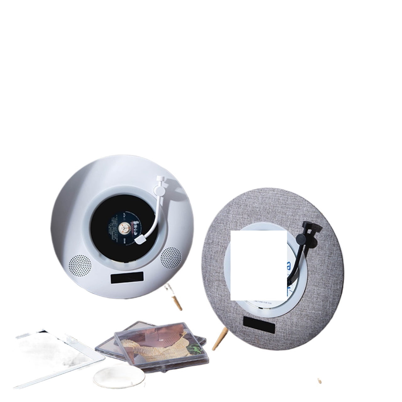 New UFO CD Player Bluetooth Speaker Retro Design All-in-One Music Disc Player Creative Gift