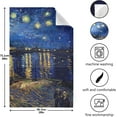 thumbnail image 3 of GZHJMY Van Gogh Night Oil Painting Kitchen Towels Dish Bar Tea Towel Dishcloths Set of 4 Super Absorbent Soft 18 x 28 inches, 3 of 7
