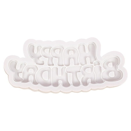 

Younar Happy Birthday Fondant Candy Silicone Mold Cake Decoration Molds