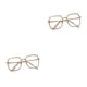 thumbnail image 3 of Guardurnaity PC Regalos unisex Gafas antiluces azules para todos y cada ocasión Gafas antiluz azul transparente blanco blanco transparente 2Conjunto, 3 of 6
