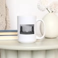 thumbnail image 3 of 15 fl oz Ceramic Mug, Cleveland, Ohio, Black and White Hope Memorial Bridge, Photography A-92972, Dishwasher & Microwave Safe, 3 of 5