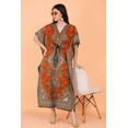 thumbnail image 2 of Women’s Viscose Printed Kaftan/Maxi Dress with Drawstring Waist/Ethnic Design SET OF 2, 2 of 9