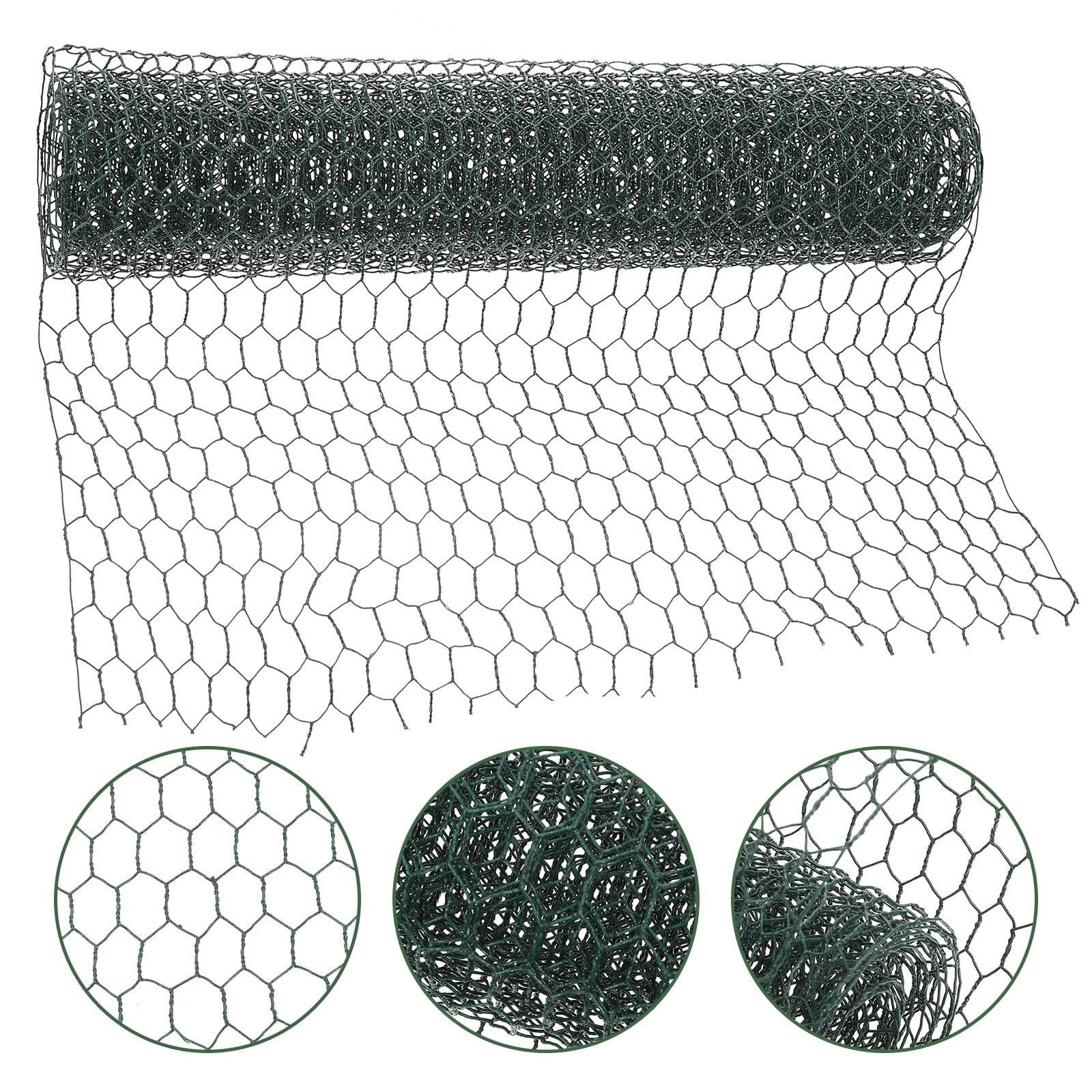 Tineasur Green Coated Galvanized Hexagonal Netting for Garden Fencing and Crafting Works