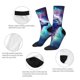 thumbnail image 4 of Balery Starry Multicolored Wolf Calcetas Largas con Estampado para Hombre y Mujer – Suaves y Transpirables, Talla Única (US 5-11), 4 of 6
