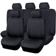 Flying Banner car seat Covers Full Set Velvet Cubic Heat Stamp Massage New Protector Breathable airbag Compatible Rear