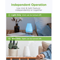 thumbnail image 4 of Essential Oil Diffuser, Diffuser Aromatherapy Diffuser Cool Mist Humidifier, LED Light, 2 Mist Modes, Waterless Auto Shutoff, for Home Office, 4 of 6