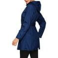 thumbnail image 6 of Women's Waterproof Raincoat Lightweight Rain Jacket Hooded Windbreaker with Pocket for Outdoor, 6 of 9