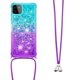 thumbnail image 3 of Funda para Samsung Galaxy A22 5G Brillantina Líquida Divertida Reluciente y con Cristales en Movimiento Cuerpo Cruzado con Cordón Ajustable, 3 of 5