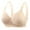 Beige, variant on Lixiuxyad Womens Padded Bras Plus Size Wireless Bra For Women Thin Underwire Supportive Bra Soft Comfortable Full Coverage Bustier For Moms And Seniors