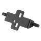 thumbnail image 5 of Soporte para cepillo y maquinilla de afeitar de seguridad cromado de lujo que se adapta a todos sus accesorios de afeitado (plata 23 pieza), 5 of 8