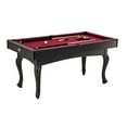 thumbnail image 1 of 5.5 ft Charleston Red Drop Pocket Pool Table, Billiard Ball and Cue Stick Set Included, by Barrington Billiards, 1 of 6