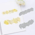 thumbnail image 4 of 2Pcs Flower Lace and Leaves Hot Foil Plate Maple Leaves Rose Daisy Lily for DIY Foil Paper Embossing Scrapbooking Decor, 4 of 7