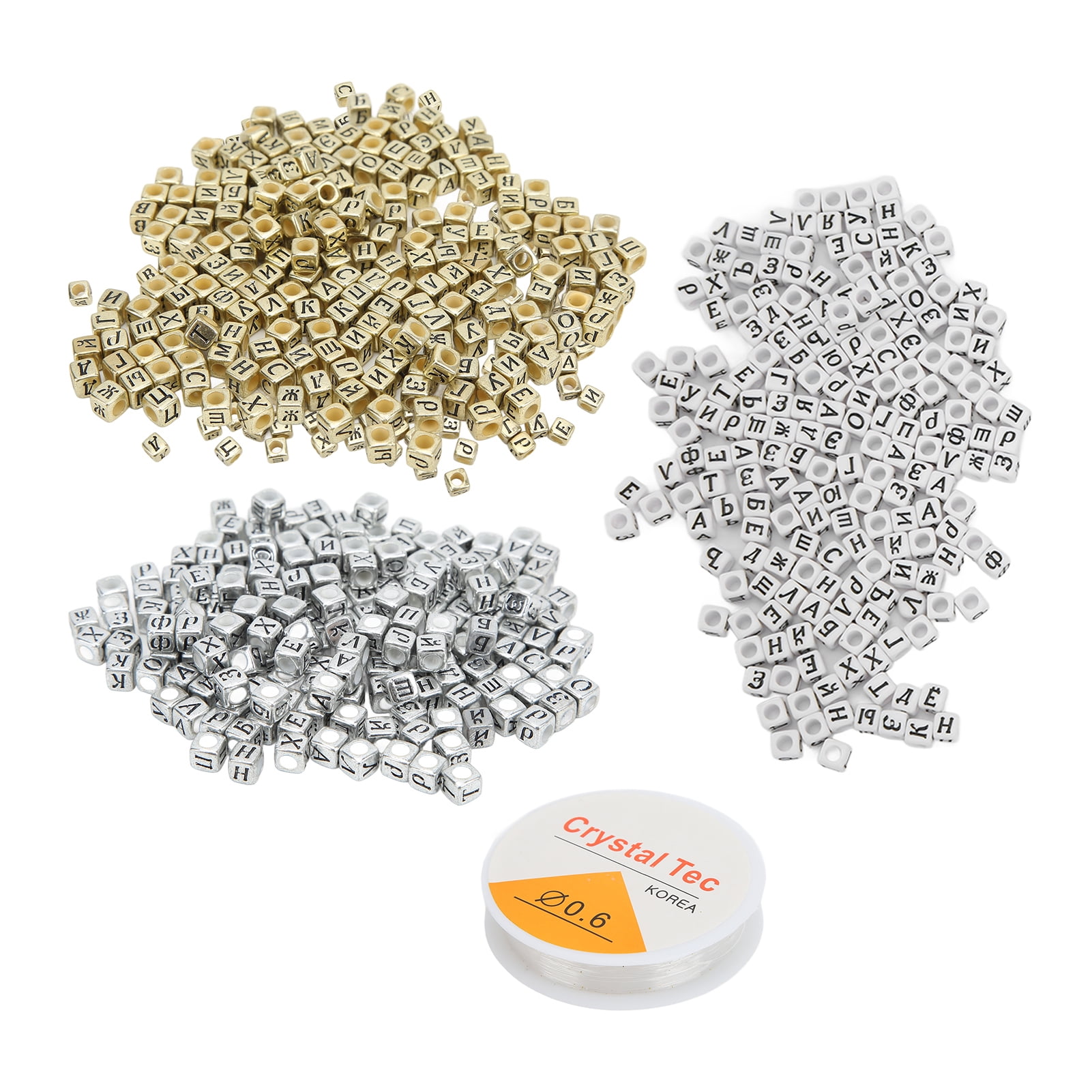 Letter Beads, Hand Eye Coordination Easy Threading Alphabet Beads