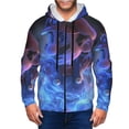 thumbnail image 6 of Lsque Mario for Mens Full-zip Hoodie, Zip-up Pullover Hooded Sweatshirt, Kangaroo Pocket Hoodie Ideal for Daily Wear, Travel, and Home-Large, 6 of 8
