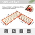 thumbnail image 3 of 2 PCS Farmhouse Kitchen Mats and Rug Set - Vintage Water Absorb Microfiber Kitchen Rug Non Skid Washable for Bathroom Laundry Room 17"x29.5"+17"x47", Orange&Red, 3 of 6