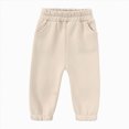 thumbnail image 6 of HCNTES Baby Boy Winter Clothes Toddler Baby Boy Clothes Fall Winter Outfits Long Sleeve Solid Sweatshirt Pullover and Joggers Pants Set 2pcs Casual Clothing, 6 of 7