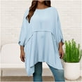 thumbnail image 5 of Weiqiqre Plus Size Womens Clothing Soft Lightweight Poncho Shawl Sleeved Travel Sweater for Spring Fall Winter, 5 of 7