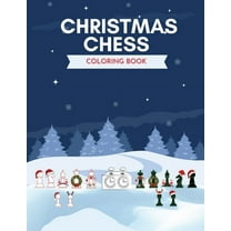 Christmas Chess Coloring Book, (Paperback)