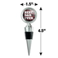thumbnail image 6 of Best Dad Ever Red Black Plaid Wine Bottle Stopper, 6 of 8